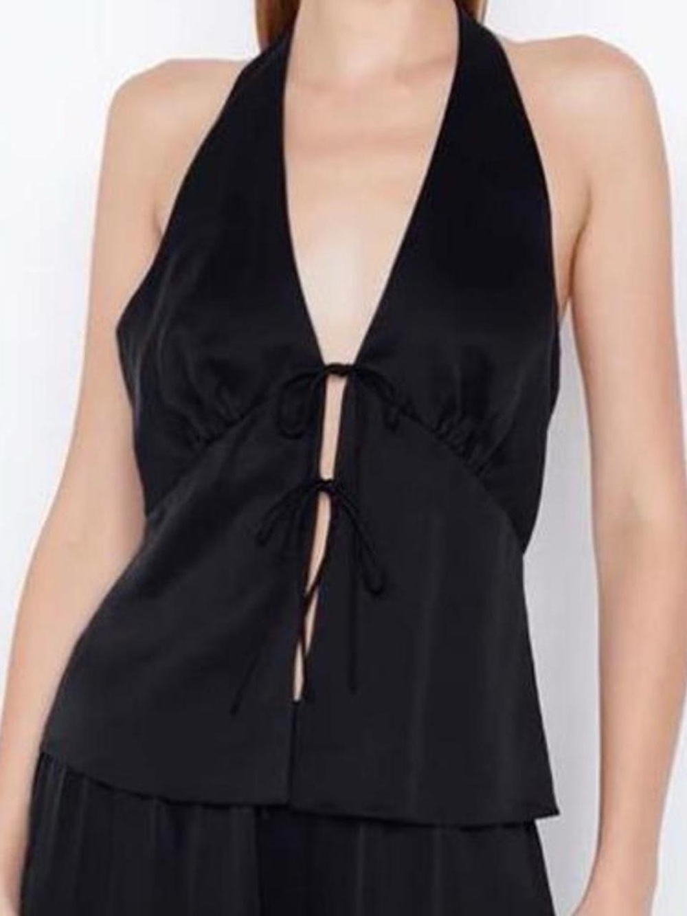 Bec & Bridge black Tia halter top